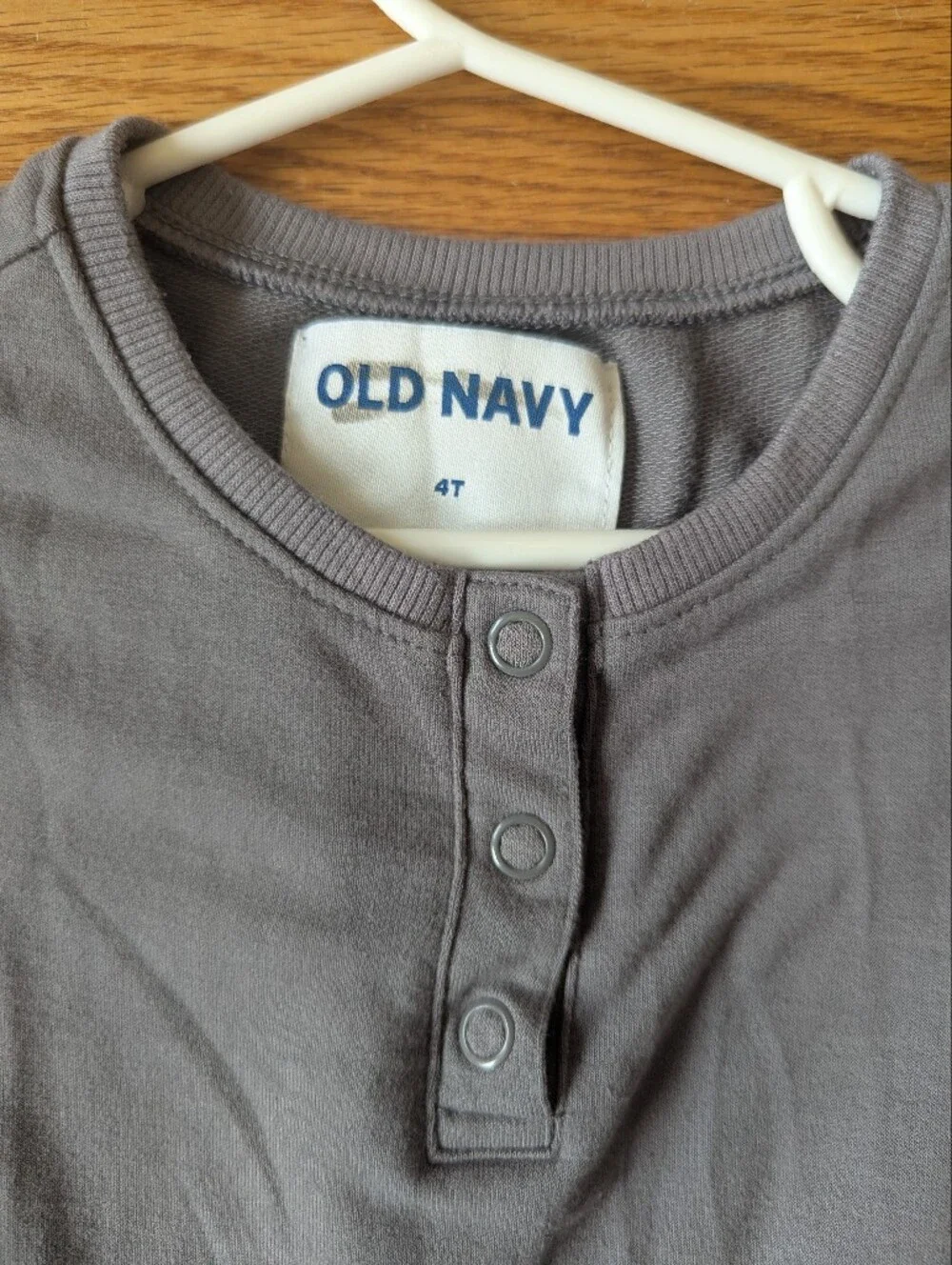 Old Navy Gray Long-Sleeve Knit Romper, 4T